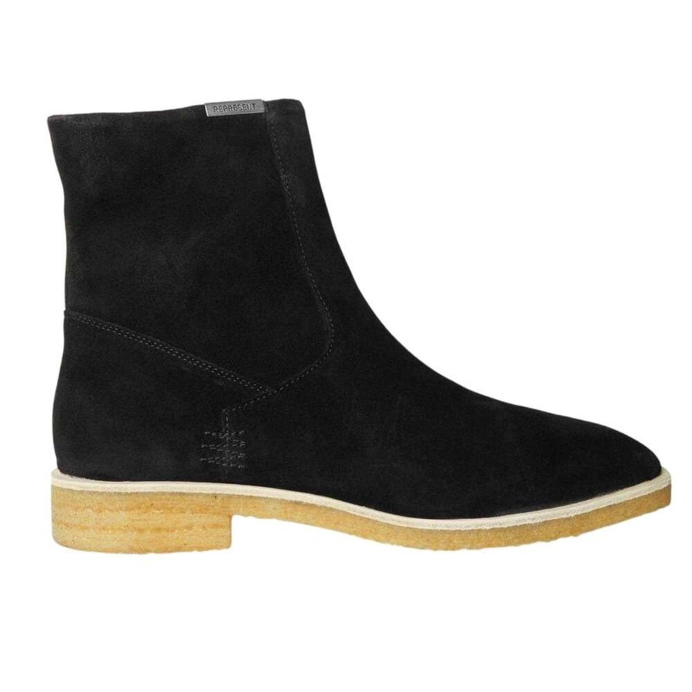 Represent Mens Suede Chelsea Boots / Black